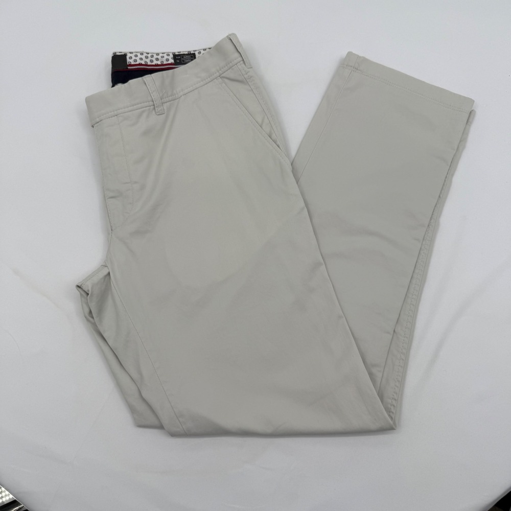 Brax Mens Trousers Style‎ Evans Size 36x34 Light Tan Chinio Flat Front Straight